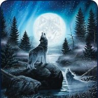howling moon wolf